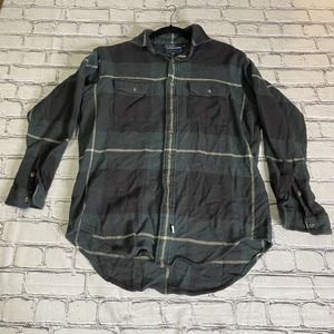 Polo By Ralph Lauren Wool Button Up Shirt Medium Multicolor Plaid Long Sleeve